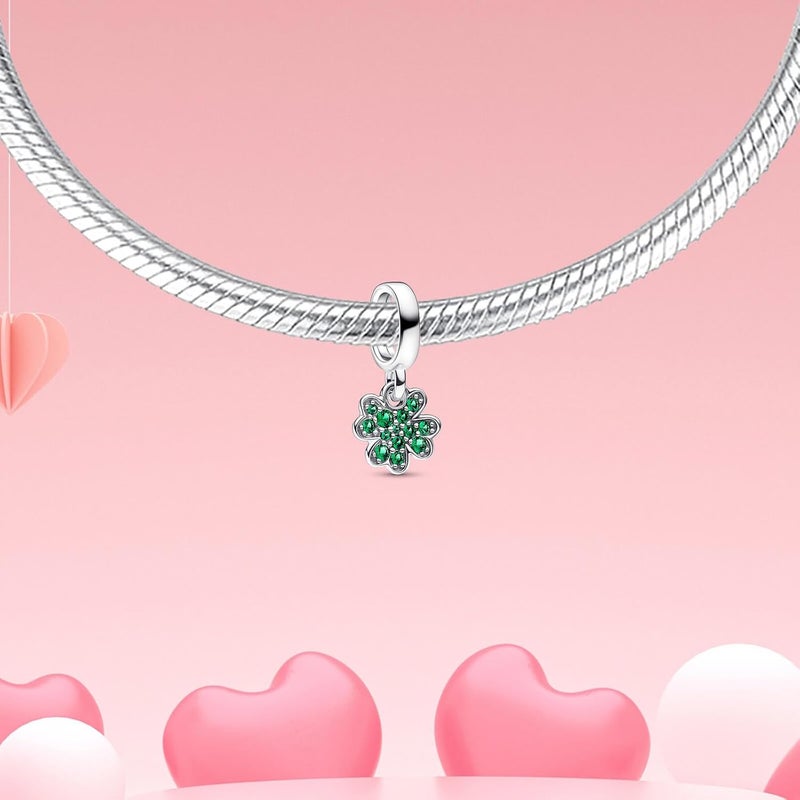 DATOUQI Queen Happy Birthday Hot Air Balloon Family Puppy Charm 925 Sterling Silver Charms for Bracelets and Necklaces Mother's Day Charms for Women - Image 1